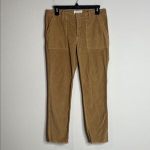Nili Lotan | Women’s Micro Corduroy Jenna Raw Hem Ankle Pants Size 6